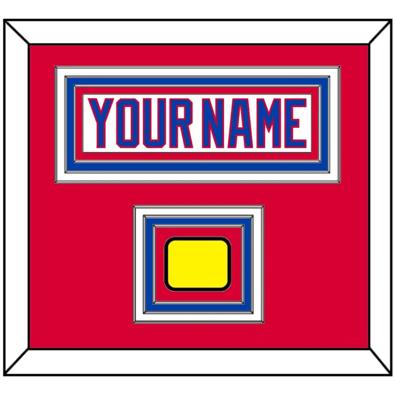 Washington Nameplate & 2011 Winter Classic Patch - White Jersey - Triple Mat 2