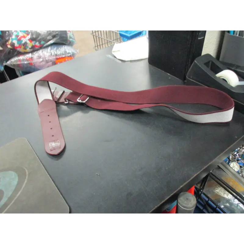 Used All  Star Burgundy Adult Baseball Belt