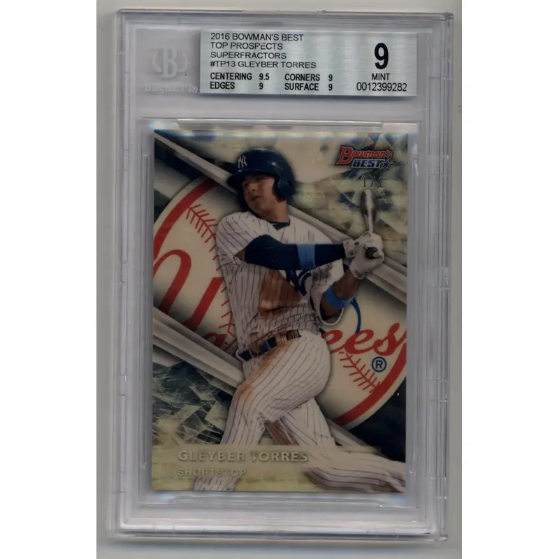 Gleyber Torres 2016 Bowman's Best Top Prospects #TP13 Superfractor 1/1 BGS 9