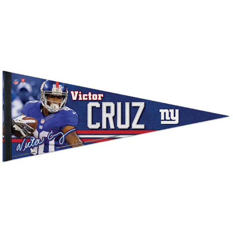 Victor Cruz "Signature Series" Premium NFL Felt Collector's Pennant (2012) - Wincraft