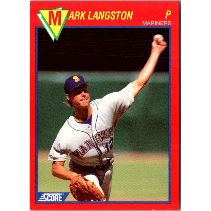 1989 Score Baseball's 100 Hottest Players Mark Langston #67