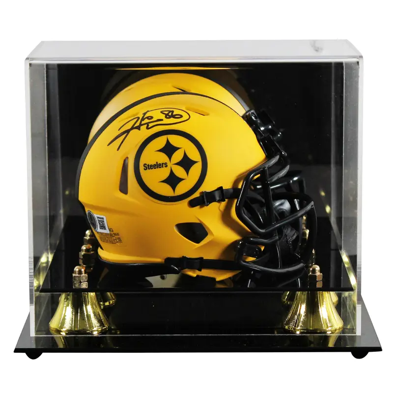 Steelers Hines Ward Authentic Signed Rave Speed Mini Helmet W/ Case BAS Witness