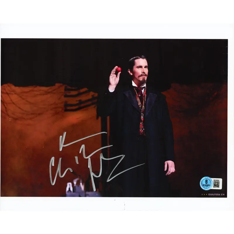Christian Bale The Prestige Authentic Signed 8.5x11 Vertical Photo BAS #BS20654