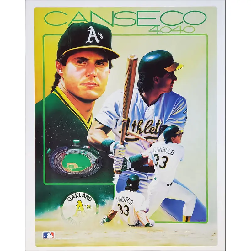 Jose Canseco "40/40 Classic" Oakland A's Commemorative Poster - Sports Impressions 1989
