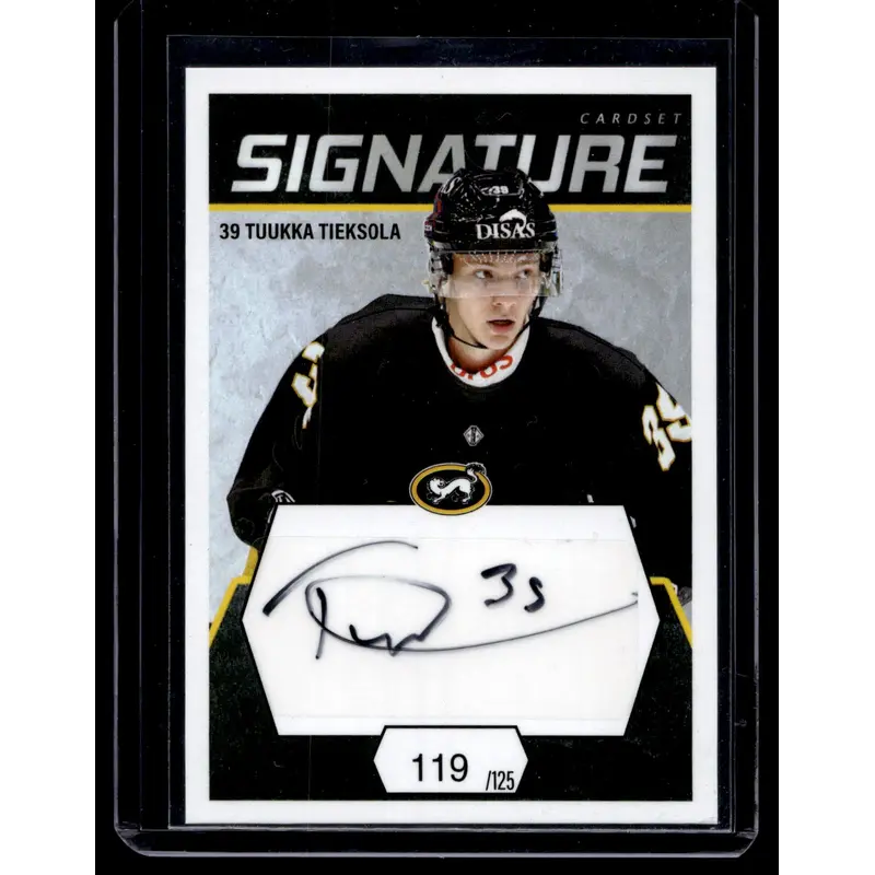 2021-22 Cardset Signature - Tuukka Tieksola /125