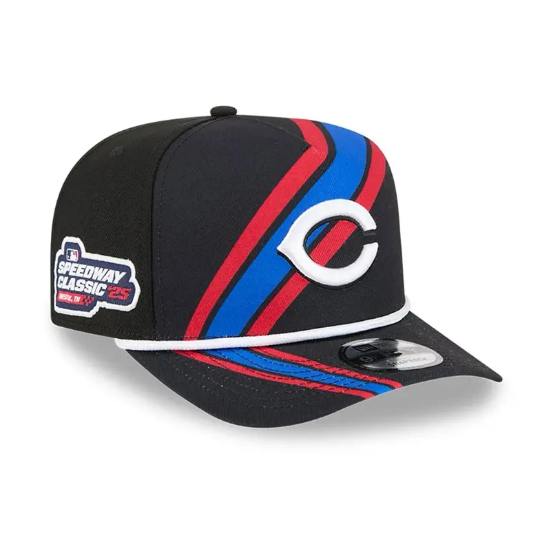 Cincinnati Reds MLB Bristol 2025 Black 9FIFTY A-Frame Snapback Adjustable Cap