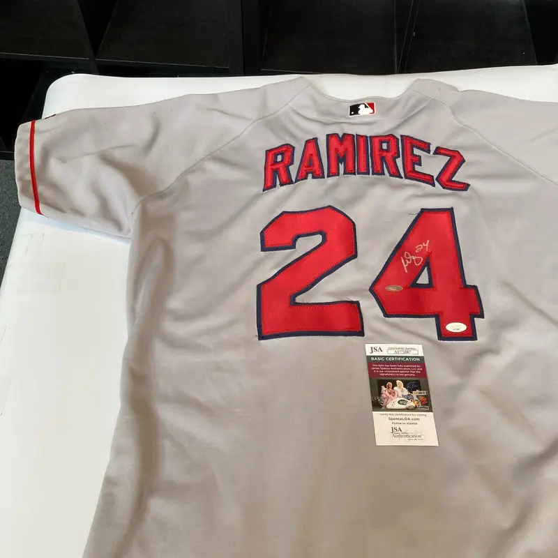 Manny Ramirez Signed Authentic Boston Red Sox Game Model Jersey JSA COA