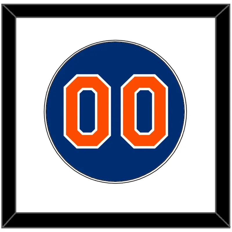 New York Number - Alternate Home Blue - Single Mat 1