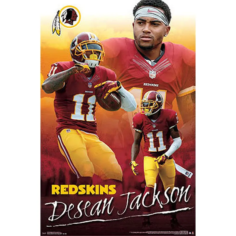 DeSean Jackson "Triple-Action" Washington Redskins NFL Poster - Costacos Sports