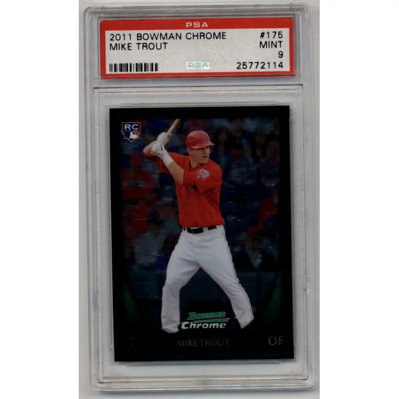 Mike Trout 2011 Bowman Chrome #175 PSA 9 Mint