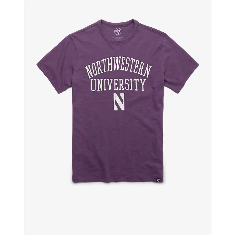 NORTHWESTERN WILDCATS CLASSIC TRACK '47 SCRUM TEE