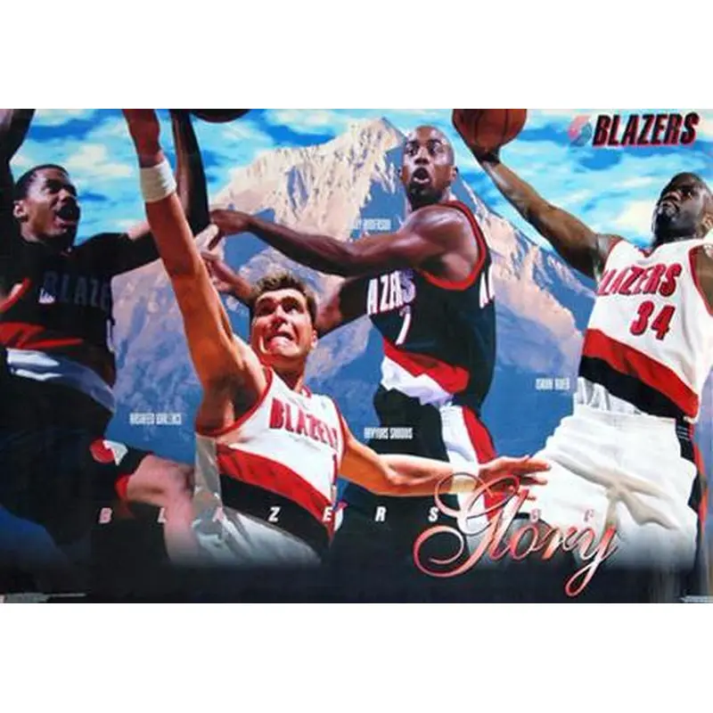 Portland Trail Blazers "Blazers of Glory" (1996-97) Poster - Costacos Brothers Inc.