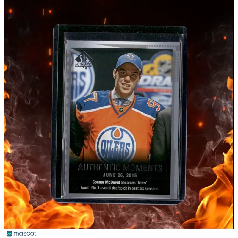 2015-16 SP Authentic Connor McDavid Authentic Moments Rookie Auto #153