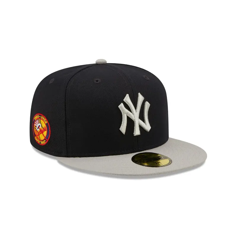 New York Yankees SIDE PATCH 59FIFTY Fitted Cap - Navy/Gr