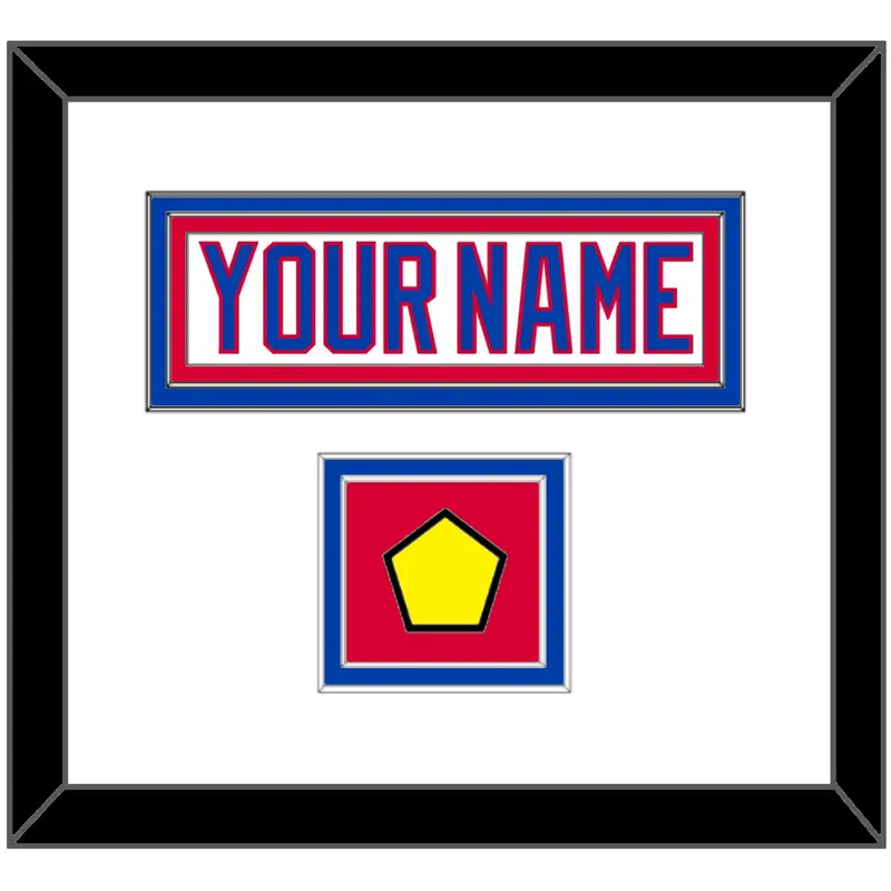 Washington Nameplate & 2011 Winter Classic Patch - White Jersey - Double Mat 1