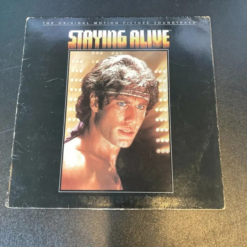 Staying Alive Soundtrack Multi Signed Autographed Vintage LP Record