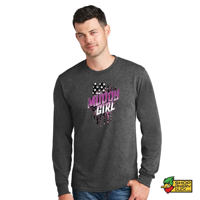 Muddy Girl Barbwire Long Sleeve T-Shirt