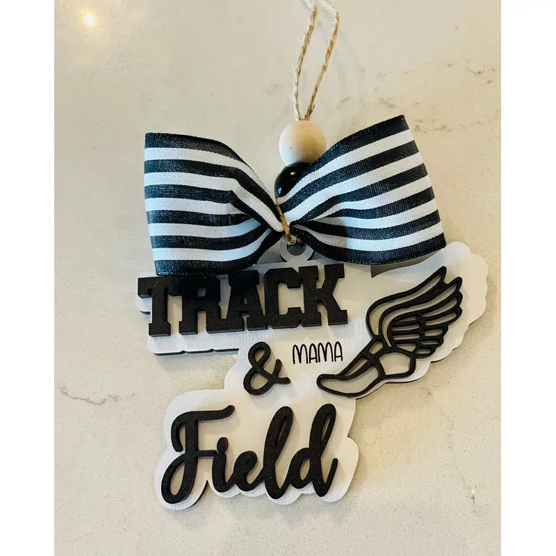 Track & Field Mama Bag Tag