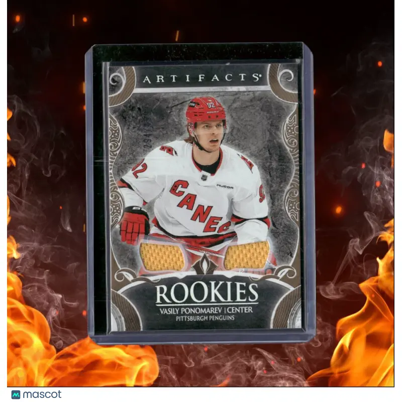 2024-25 Upper Deck Artifacts Vasily Ponomarev Dual Jersey Gold Rookie 294/499