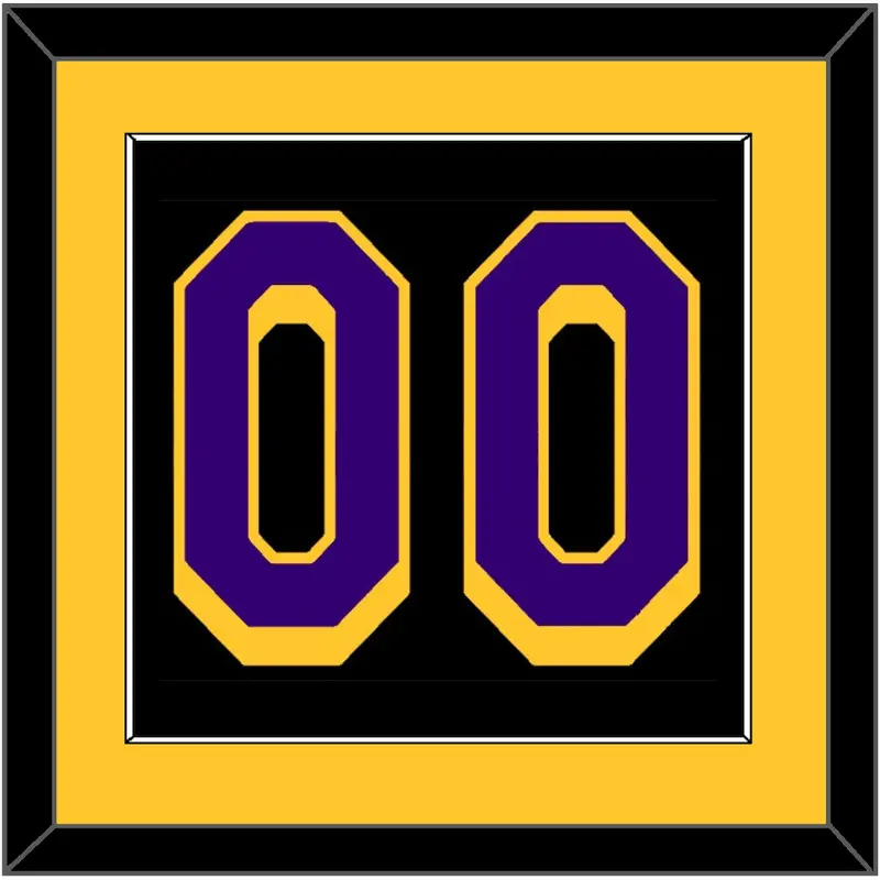 Los Angeles Number - Black Earned (2020-2021) - Single Mat 2