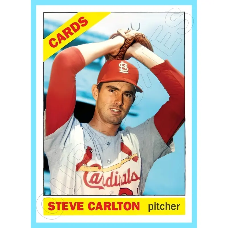 Steve Carlton 1966 Topps Custom Card - 4439