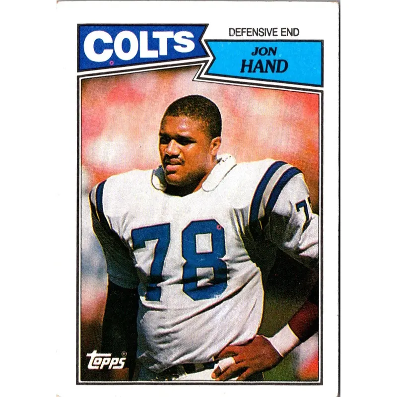 1987 Topps Jon Hand #382 Rookie