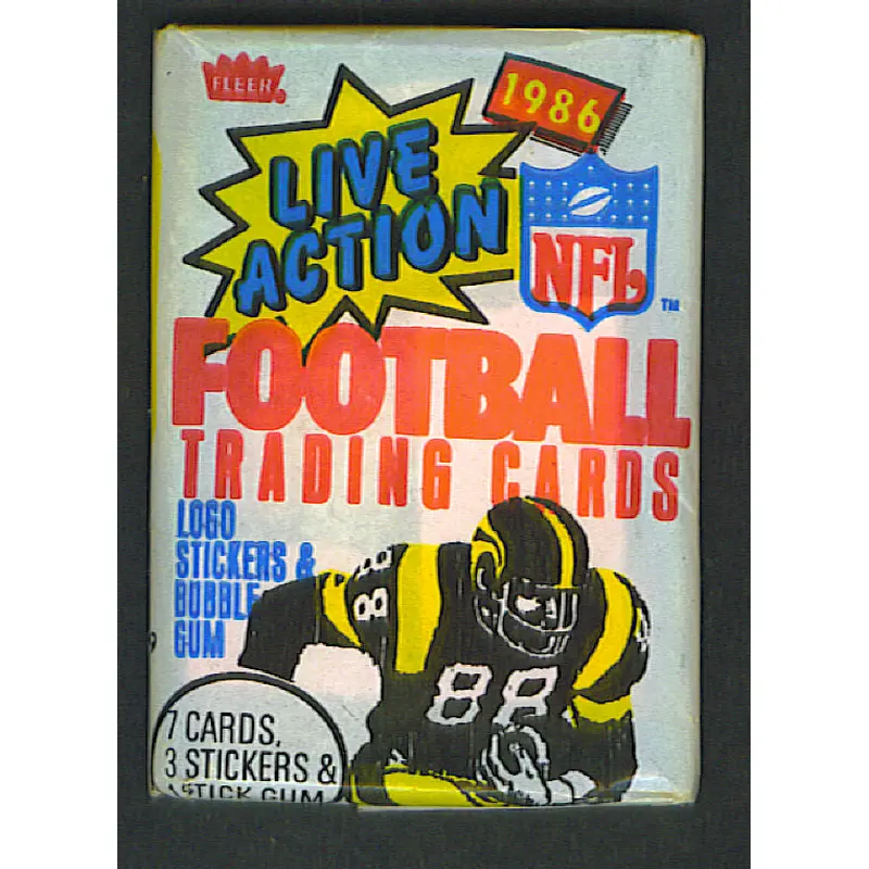 1986 Fleer Football Unopened Wax Pack
