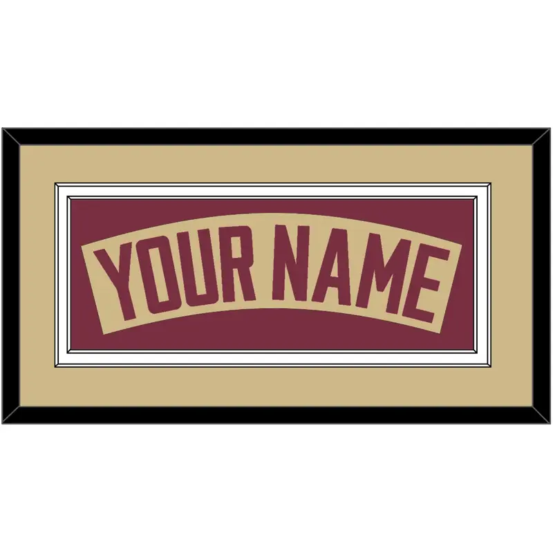 Florida State Baseball Nameplate - Alternate Gold - Double Mat 3