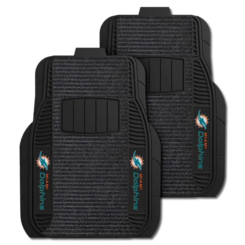 NFL - Miami Dolphins 2-pc Deluxe Car Mat Set