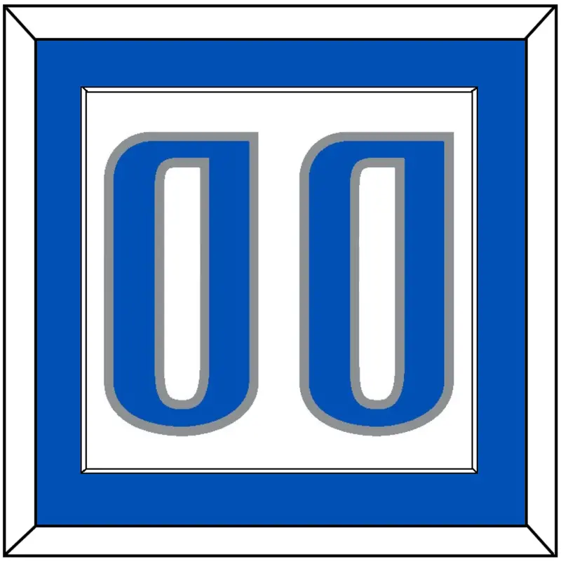 Dallas Number - White Association - Single Mat 1