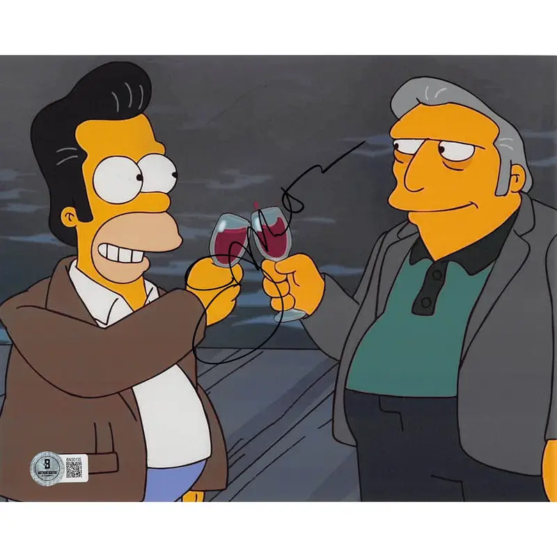 Joe Mantegna The Simpsons Authentic Signed 8x10 Horizontal Photo BAS 2