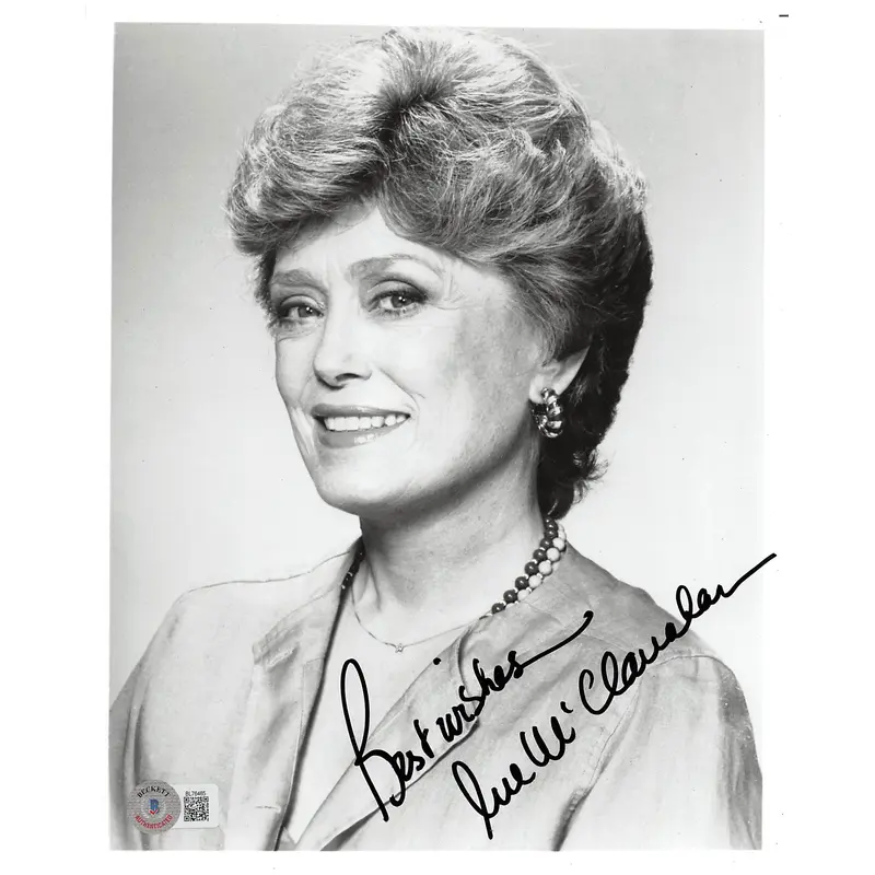 Rue McClanahan The Golden Girls "Best Wishes" Signed 8x10 Photo BAS #BL76465