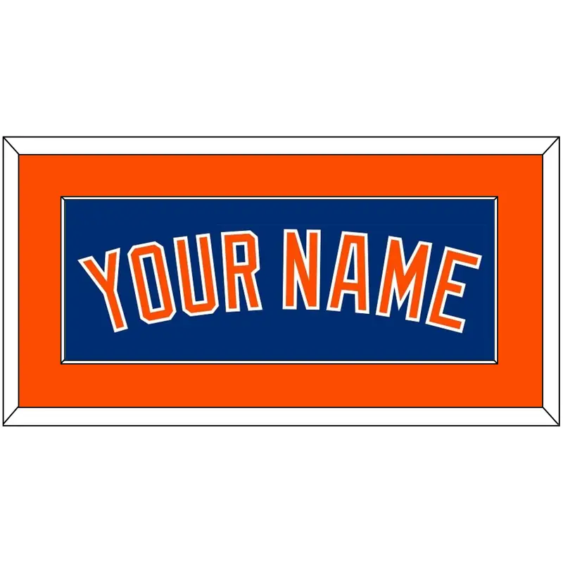 New York Name - Alternate Home Blue - Single Mat 2