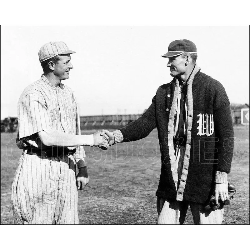 Walter Johnson Christy Mathewson 8X10 Photo - Senators Giants - 1844