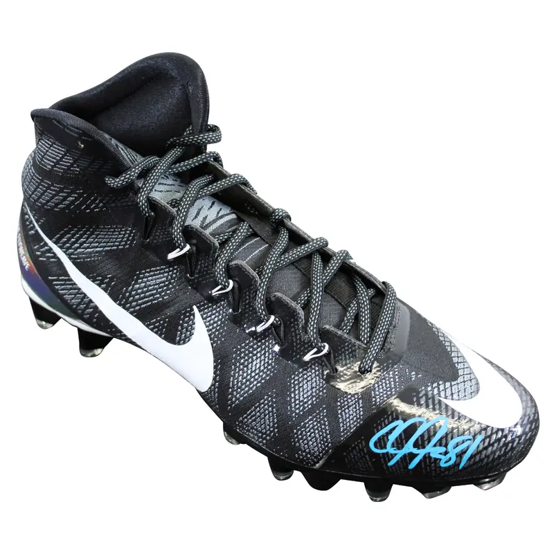 Lions Calvin Johnson Signed Signature Series Right Football Cleat BAS Witnessed