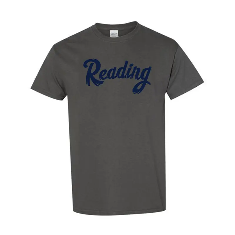 Charcoal Reading Script Tee