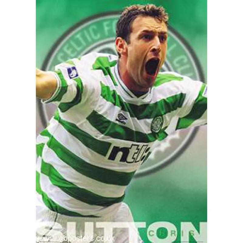Chris Sutton "Celtic Pride" Glasgow Celtic FC Poster - GB 2001