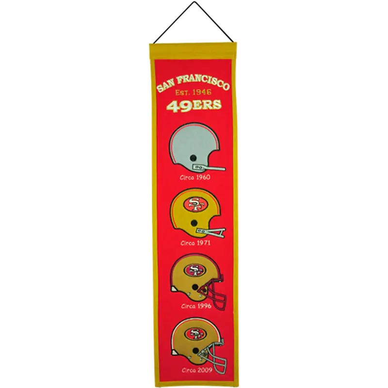 San Francisco 49ers Logo Evolution Heritage Banner