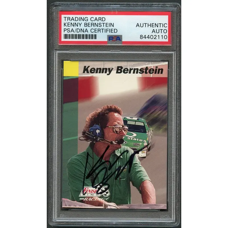 1993 Finish Line #161 Kenny Bernstein Signed Card AUTO PSA/DNA Slabbed Racer