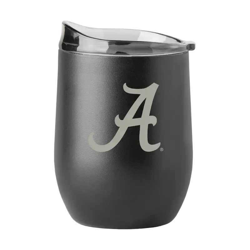 Alabama GunMetal 16oz Black Powder Curved Beverage