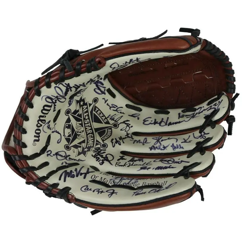 Beautiful 1995 All Star Game Signed Glove Ken Griffey Jr Kirby Puckett (28) JSA