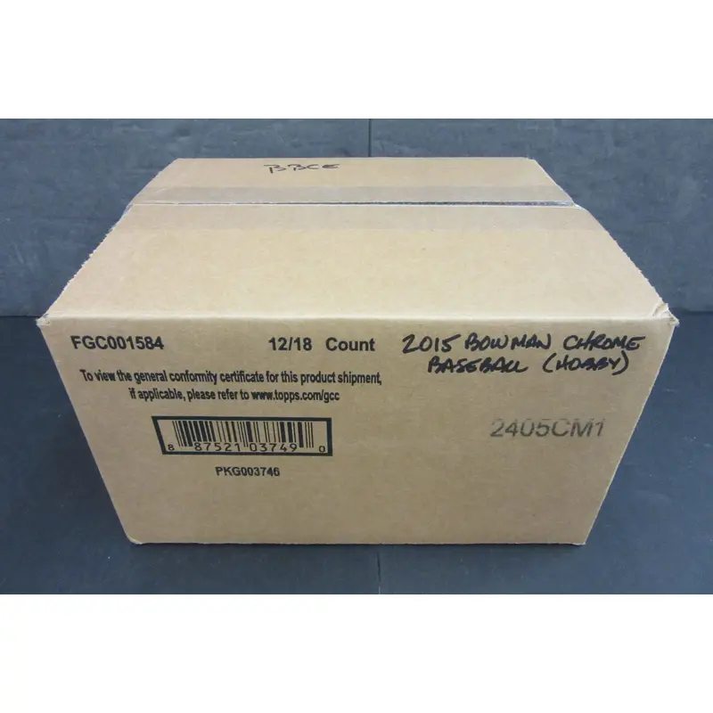 2015 Bowman Chrome Baseball Case (Hobby) (12 Box)