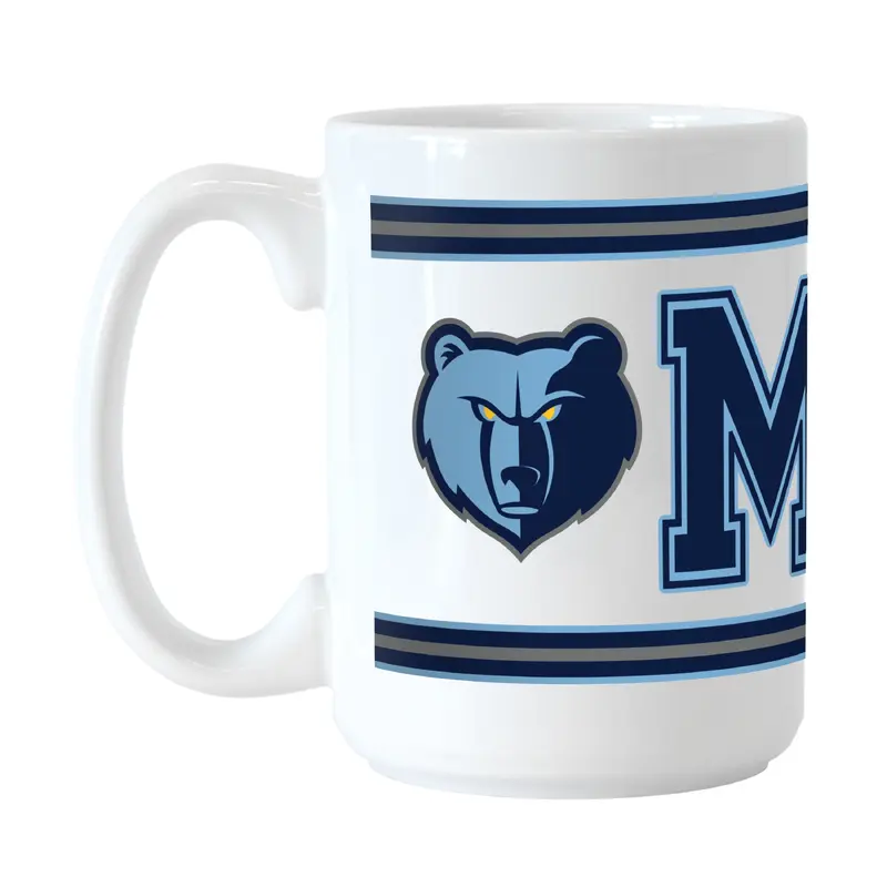 Memphis Grizzlies 15oz Overtime Stripe Sublimated Mug