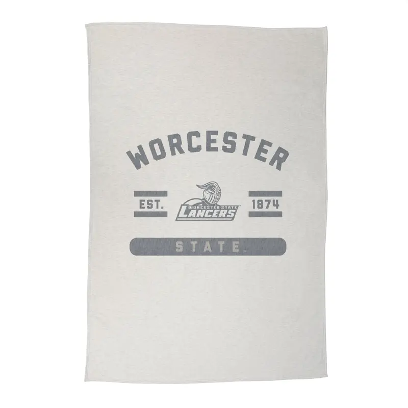 Worcester State University Sublimated Sweatshirt Blanket