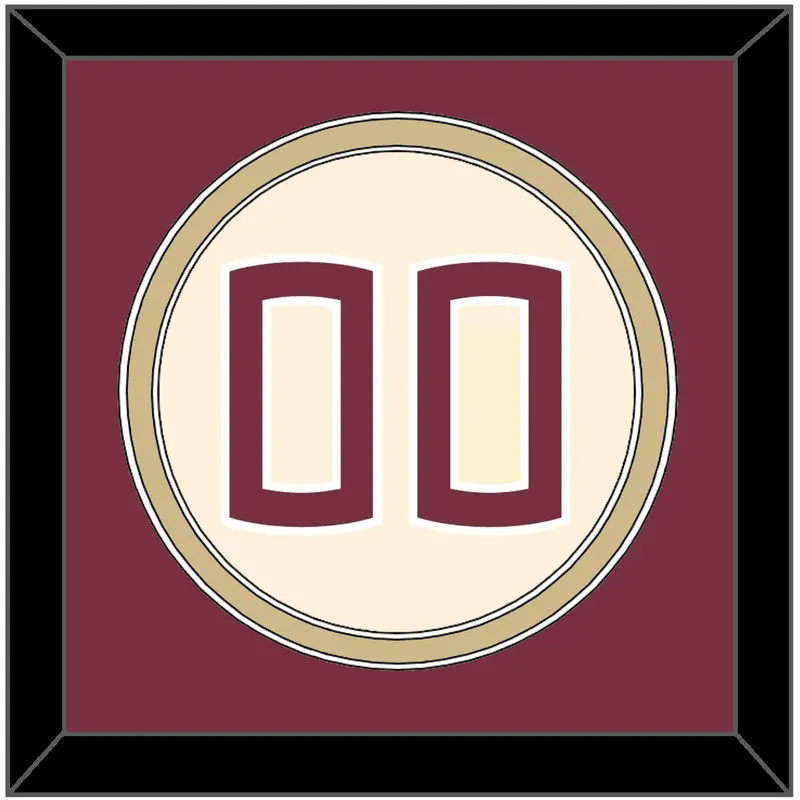 Florida State Baseball Number - Alternate Gold (2016-2018) - Double Mat 2
