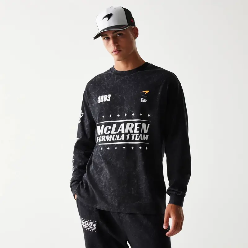 McLaren Racing Black Long Sleeve T-Shirt