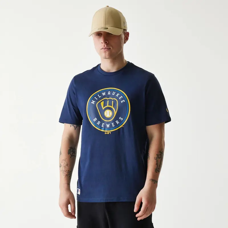 Milwaukee Brewers MLB Regular Dark Blue T-Shirt