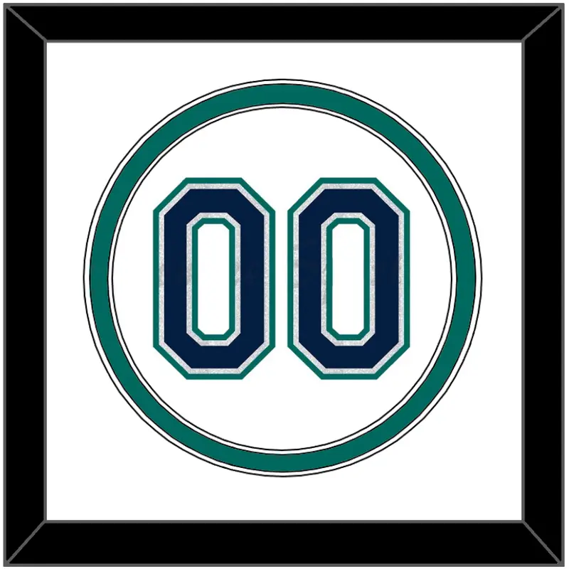 Seattle Number - Home White - Double Mat 2
