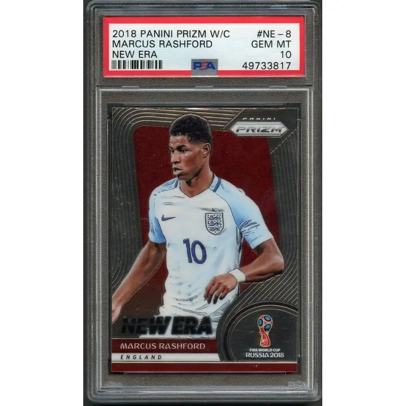 2018 Panini Prizm World Cup New Era #NE-8 Marcus Rashford PSA 10 Gem Mint