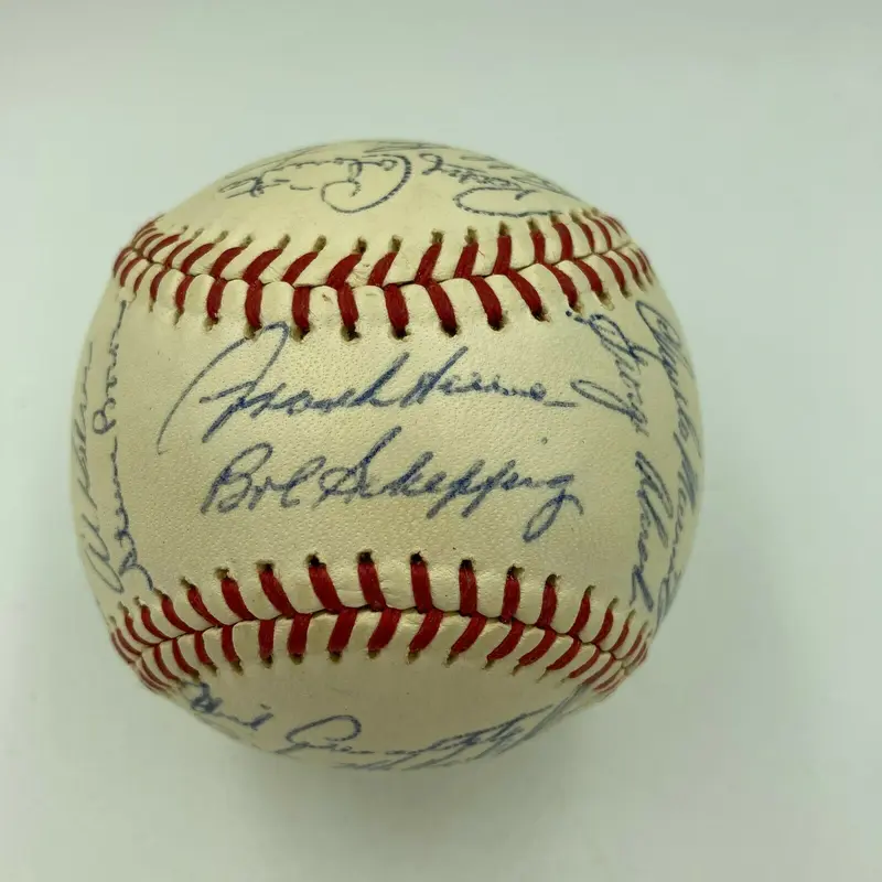 Beautiful 1961 Detroit Tigers Team Signed Autographed AL Baseball PSA DNA COA